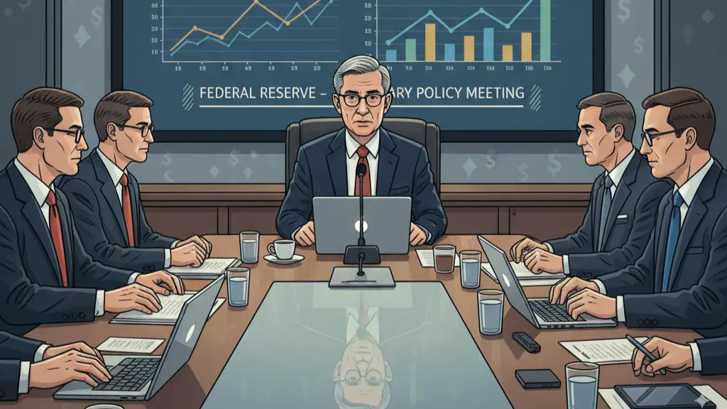 Fed Rate Decision meeting illustration