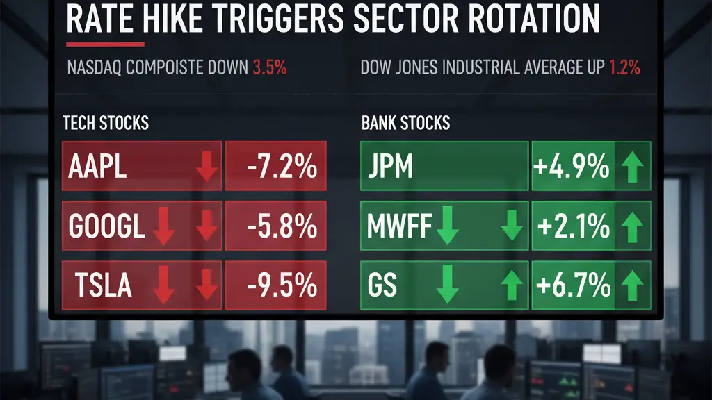 Stock prices reacting to Fed Rate Decision