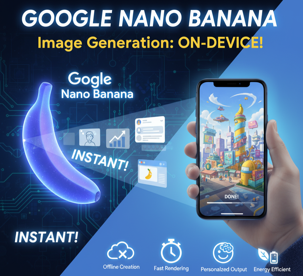 Google Nano Banana AI image generation on smartphone