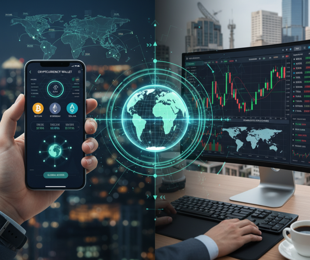 Stocks vs Crypto accessibility 2025