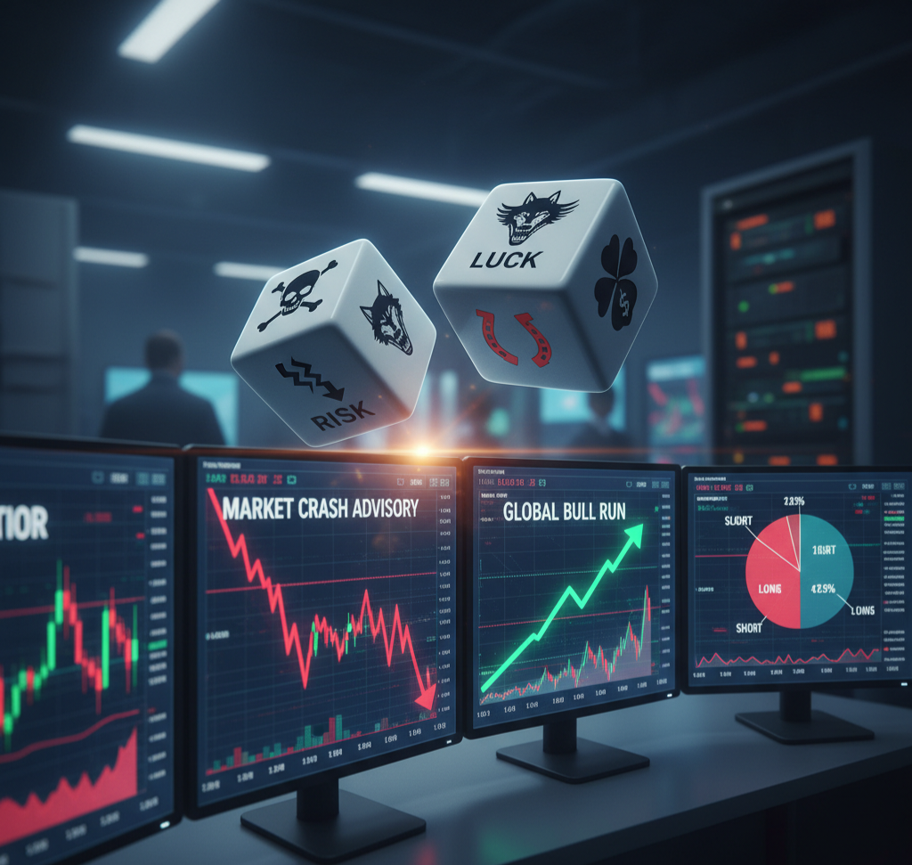 Risk and luck in financial outcomes