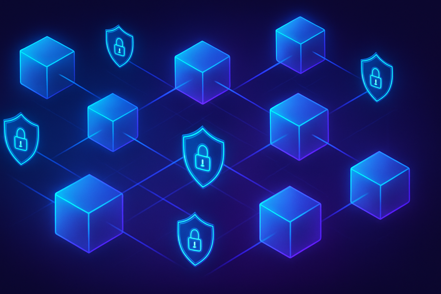 Blockchain Fundamentals digital network concept